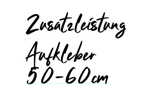 Zusatzleistung aufkleber - ,