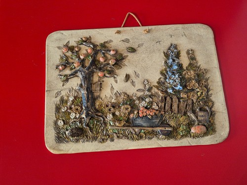 Getöpferte keramik wandbild - getöpferte, keramik,