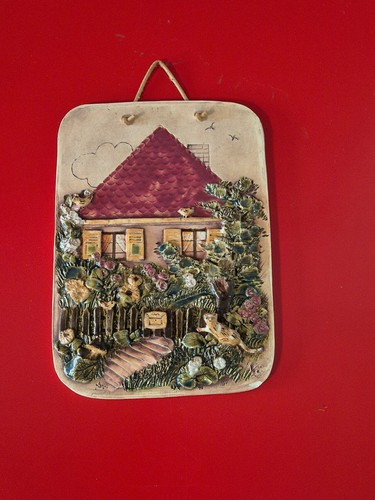 Getöpferte keramik wandbild - getöpferte, keramik,